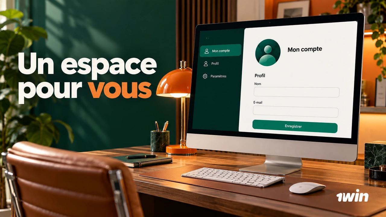 Ordinateur présentant un formulaire de compte illustratif.